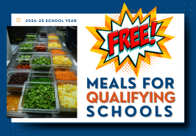  School meals are free for our school!